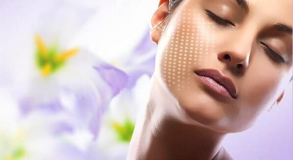Beautiful skin as a result of rejuvenation of the equipment